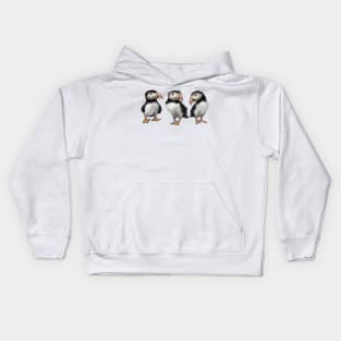 Puffins in November Kids Hoodie